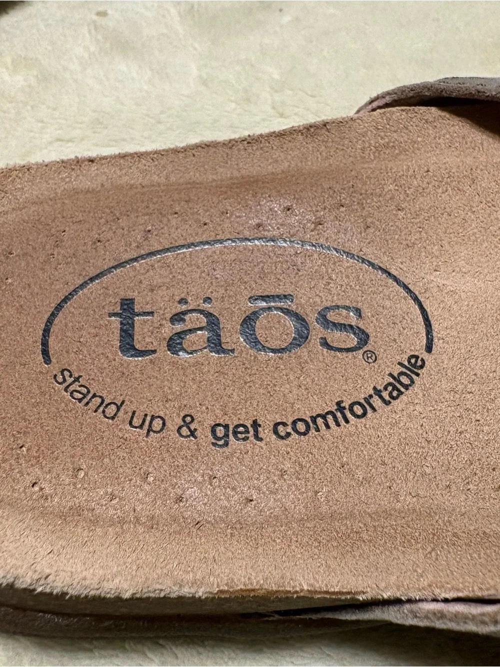 Taos Footwear Taupe Strappy Comfort Sandals
